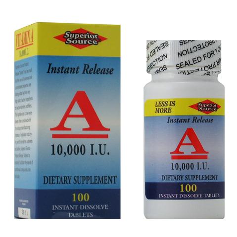 Superior Source Instant Release Vitamin A is essential in maintaining eye health and also helps maintain healthy skin, teeth, eyes and support for your immune system..