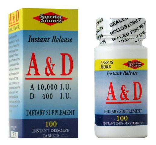 Superior Source combines Vitamins A and D into one sublingual Micro tablet that provides support for strong healthy bones and teeth, clear healthy skin and helps promote optimal health..
