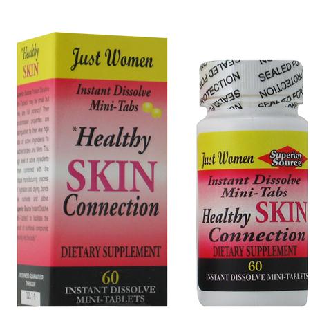 Superior Source instant dissolve mini tablets act quickly to enter the bloodstream and deliver the nutrients you need. Healthy Skin Connection contains vitamins that promote clear young looking skin..