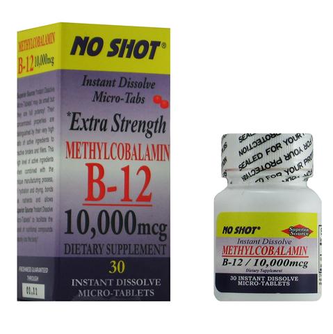 Taking a prescription medication often blocks vitamin B absorption and may result in a vitamin deficiency. Combat vitamin B12 deficiency with Extra Strength Methylcobalamine Sublingual Instant Dissolve Micro Tablets..