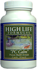 High Life Formulas PC Calm uses herbs that in traditional Chinese medicine are known to support and promote healthy prostate function..