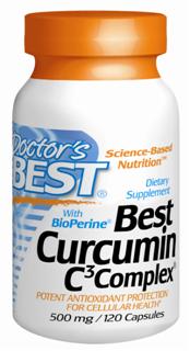 Best Curcumin with Bioperine� (500 mg) (120 capsules) Doctor's Best