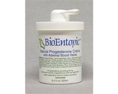 Micronized Natural Progesterone Cr�me with Adrenal Boost Herbs(8 oz unscented) BioEntopic