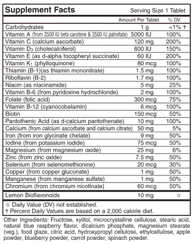 Kids Chewable Vitamins and