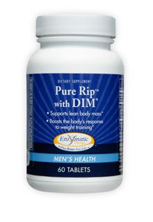 Formerly called Indoplex, the hormone balancing benefits of Pure Rip, featuring DIM, in strength training and bodybuilding programs provide ultimate health support for increased lean muscle and improved physical conditioning..