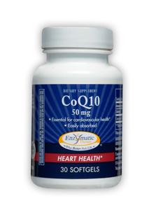 Essential component for cardiovascular health, CoQ10 50 mg softgels are easily digested and absorbed..
