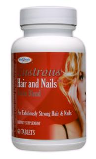 Potent blend of B vitamins, Niacin, Pantothenic Acid, Vitamin C, Zinc and Biotin naturally promote Lustrous Hair, Nails and Skin..