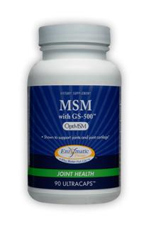 Enzymatic Therapy combines MSM (methylsulfonylmethane), a bioavailable form of sulfur necessary for the proper function of the body's skin, connective tissue, and immune system with glucosamine sulfate that supports healthy articular cartilage..