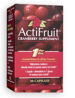 ActiFruit with Cran-Max contains intensively concentrated nutrients formulated to deliver all day long..