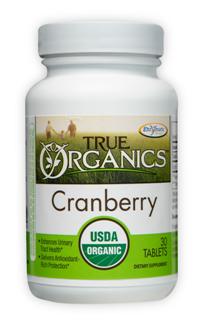 True Organics Cranberry delivers potent antioxidants and may enhance urinary tract health..