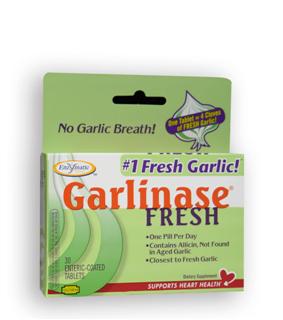 One tablet equals 4 cloves of garlic. You get all the rewards of garlic without the odor!.