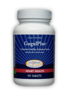 GugulPlus uses standardized guggul extract for the benefits of its desired compounds, Z-guggulsterones and E-guggulsterones. It also provides essential nutrients such as flush-free niacin, vitamin C, and chromium, with ginger root extract for synergistic support. These nutrients contribute to proper cholesterol functions in the body..