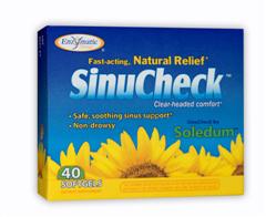 Fast acting, natural relief SinuCheck is made with a unique, pure form of natural eucalyptus oil extract, to maintain healthy sinus drainage and relieve occasional irritation..