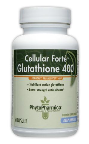 Cellular Forte is a clinically-proven oral glutathione combination. Stabilized reduced glutathione (GSH) protects your cells from harmful toxins and helps fight off free-radical damage to your cells..