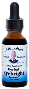 Bayberry Bark, Eyebright Herb, Goldenseal Root, Red Raspberry Leaf & Cayenne Pepper in a base of pure grain alcohol.