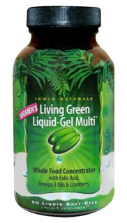 Women's Living Green Liquid-Gel Multi (90 softgels) Irwin Naturals