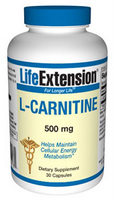 L-carnitine helps maintain cellular energy metabolism.