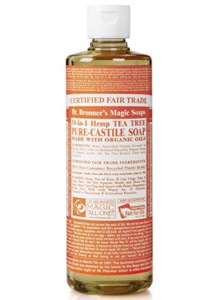 Dr. Bronner's Liquid Organic Hemp/Lavender soap is made with 100% organic essential lavender oil, promotes relaxation and soothes the nerves..