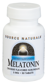 Melatonin 5mg Orange Sublingual (50 Tabs) Source Naturals