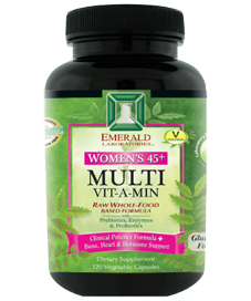 Whole Food based Daily Vitamin & Mineral for Women with higher levels of Potassium, vitamins K1 and K2 for Bone, Heart and Hormone Support..