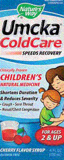 Umcka ColdCare Children's Syrup Formula (4 oz) Nature's Way