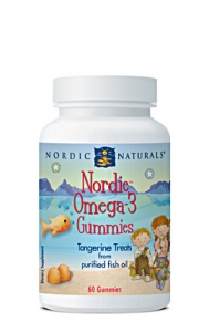 Nordic Omega-3 Gummies from Nordic Naturals deliver 273 mg of purified fish oil in a delicious tangerine flavor your child will love..