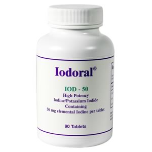 Iodoral IOD-50 from the Optimox Corporation restores cellular balance & promotes proper hormone production..