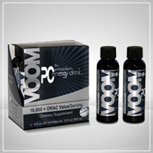 PC Voom Natural Energy Drink contains Blueberry, Elderberry, Pomegranate and Concord Grape juice concentrated with vitamins, minerals and nutrients to help you Stimulate Your Mind - Strengthen Your Body. Caffeine free..