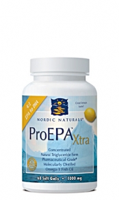Nordic Naturals ProEPA Xtra is an omega-3 essential fatty acid formula often recommended by doctors for cardiovascular health and proper immune support..