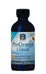 Nordic Naturals ProOmega Liquid is a highly concentrated, pharmaceutical grade fish oil supplement rich in DHA and EPA, both beneficial to a healthy brain and heart..