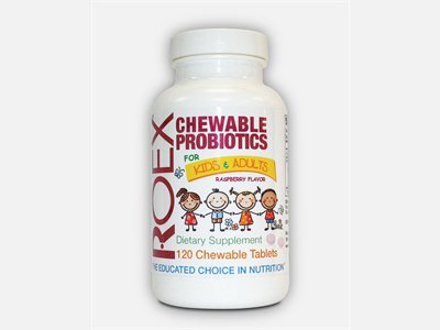 Roex Chewable Probiotics. Each tasty tablet  delivers 5 billion CFU's of 3 strains of beneficial bacteria. Buy Today at Seacoast..
