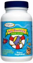 Enzymatic Therapy Sea Buddies Immune Defense features elderberry, zinc and vitamin C.