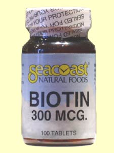 Seacoast Biotin, 300 mcg, 100 Tablets, $3.99.