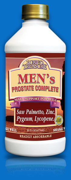 Buried Treasure developed Men's Prostate Complete to help balance men's hormone levels, prevent inflammation and swelling, improve circulatory and urinary functions, and support a healthy prostate gland..