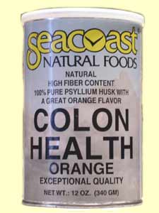 Seacoast Colon Health Orange Flavor, High Fiber Content, 100% Pure Psyllium Husk with a Great Orange Flavor..