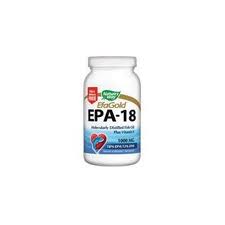 Nature's Way EPA 18 | EFA Gold is a rich, fish oil packed with healthy Omega 3 fatty acids that promote cardiovascular health and support healthy skin, joints, and brain function..