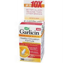Nature's Way Garlicin HC (90 tabs) is a product that combines all the circulation support of garlic with the cholesterol lowering substance of allicin.