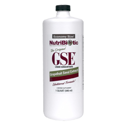 GSE Liquid Concentrate synthesized from the seed and pulp of certified organically grown grapefruit..