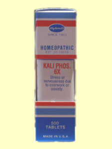 Hylands Kali Phosphoricum 6X works holistically to help overcome mood obstacles..