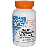 Best L-Tryptophan Enhanced with B6 & Niacinamide 500 mg. - 90 Vegetarian Capsules.