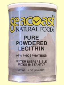 Seacoast Natural Foods Lecithin Powder is a supplement that can be used in a daily regime and can be a fat substitute in certain foods. It also improves health, including liver function and reproduction..