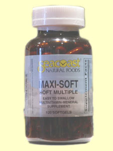 Maxi-Soft Multiple is an easy to swallow soft gel multiple vitamin-mineral supplement.