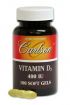 Vitamin D 400 IU Softgels (100 softgels) Carlson Labs