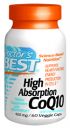 High Absorption CoQ10 (400 mg 60 vegi capsules) Doctor's Best