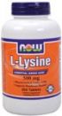 L-Lysine 500 mg (250 Tabs) NOW Foods