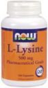 L-Lysine 500 mg (100 Caps) NOW Foods