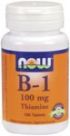 Vitamin B-1 (Thiamine) 100mg (100 Tabs) NOW Foods