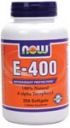 E-400, 100% Natural D-Alpha Tocopheryl (250 gels) NOW Foods