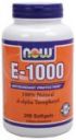 Vitamin E-1000 IU (200 gels) NOW Foods
