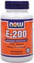 Vitamin E-200 IU (250 Gels) NOW Foods